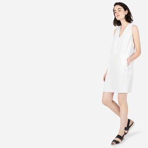 Everlane Japanese go weave sleeveless V neck dress